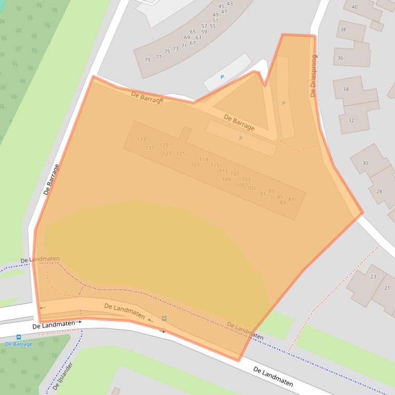 Kaart van postcodegebied 8252HR.