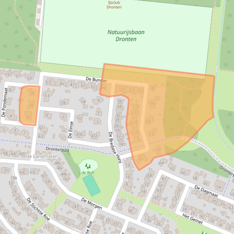 Kaart van postcodegebied 8252JJ.