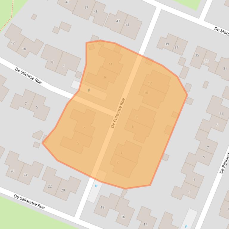 Kaart van postcodegebied 8252JT.