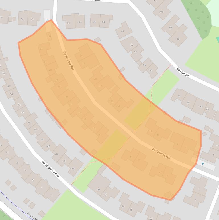 Kaart van postcodegebied 8252JV.