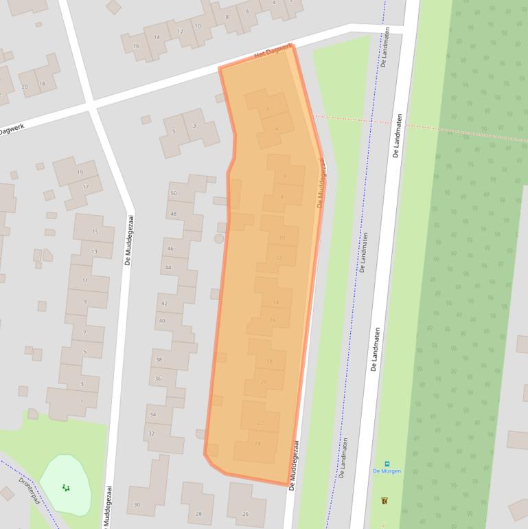 Kaart van postcodegebied 8252KA.