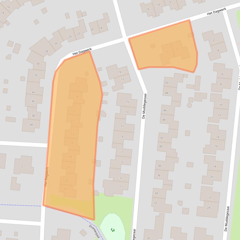 Kaart van postcodegebied 8252KG.