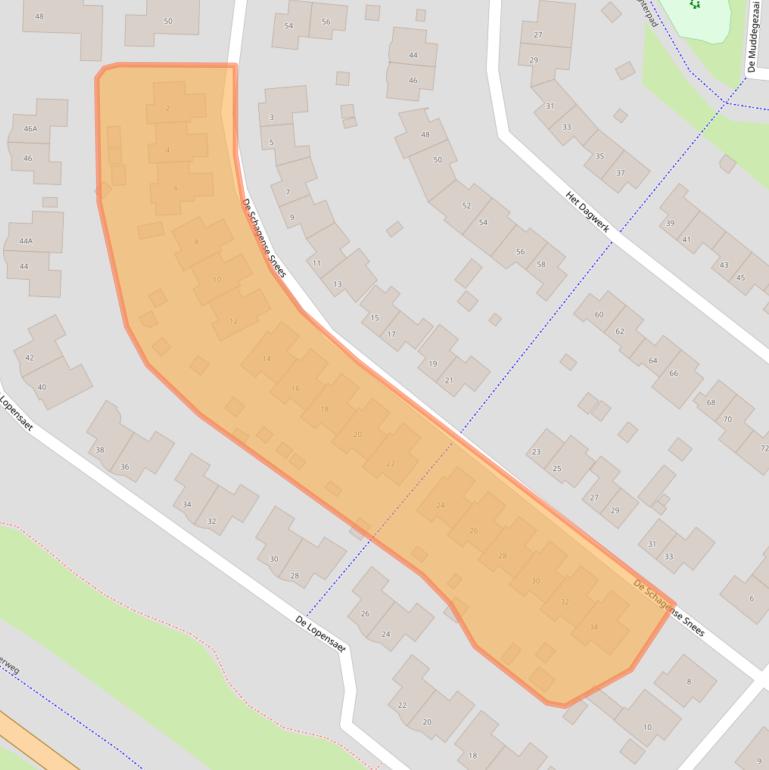 Kaart van postcodegebied 8252KM.