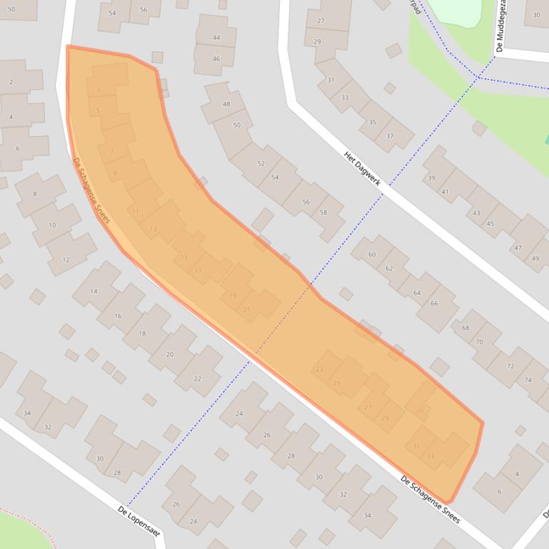 Kaart van postcodegebied 8252KN.