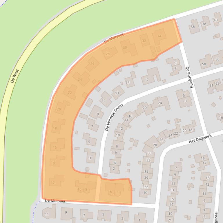 Kaart van postcodegebied 8252KP.