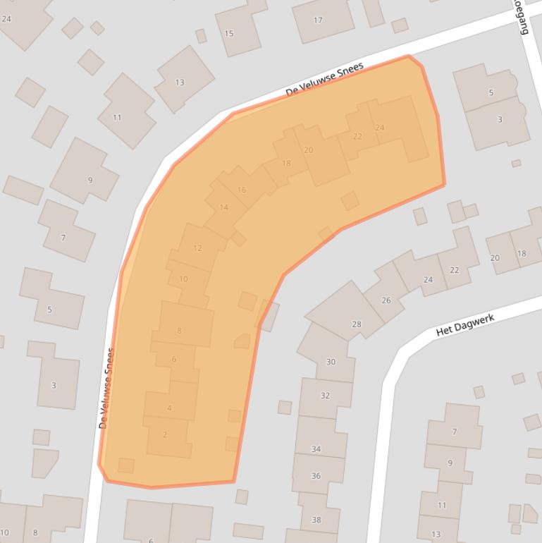 Kaart van postcodegebied 8252KT.