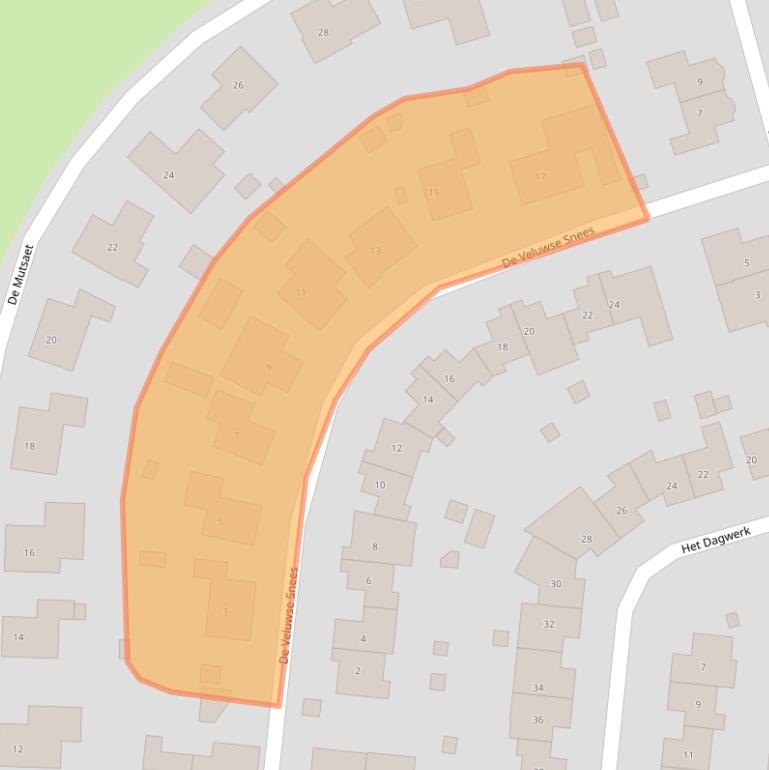 Kaart van postcodegebied 8252KV.