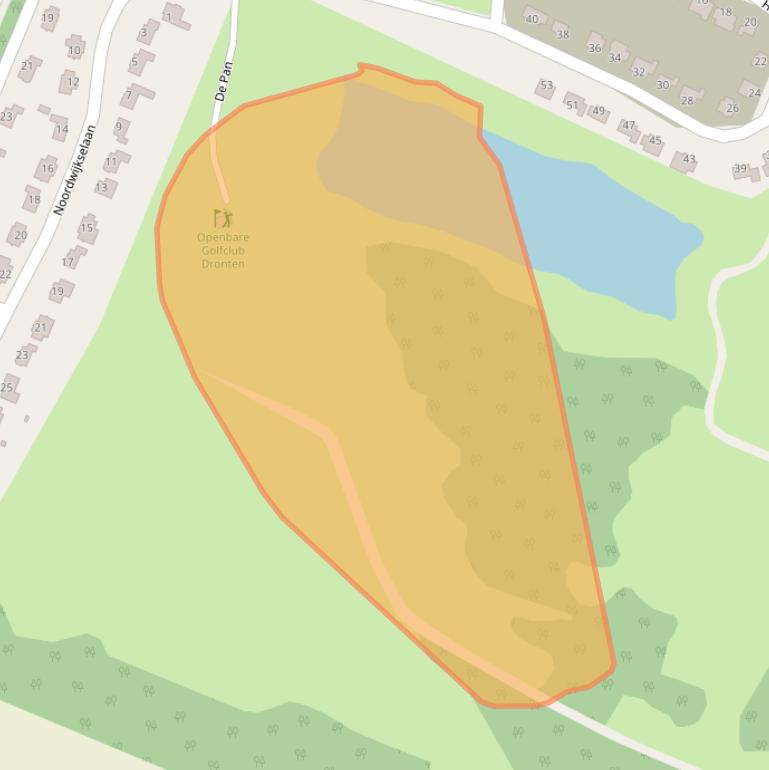 Kaart van postcodegebied 8252LG.