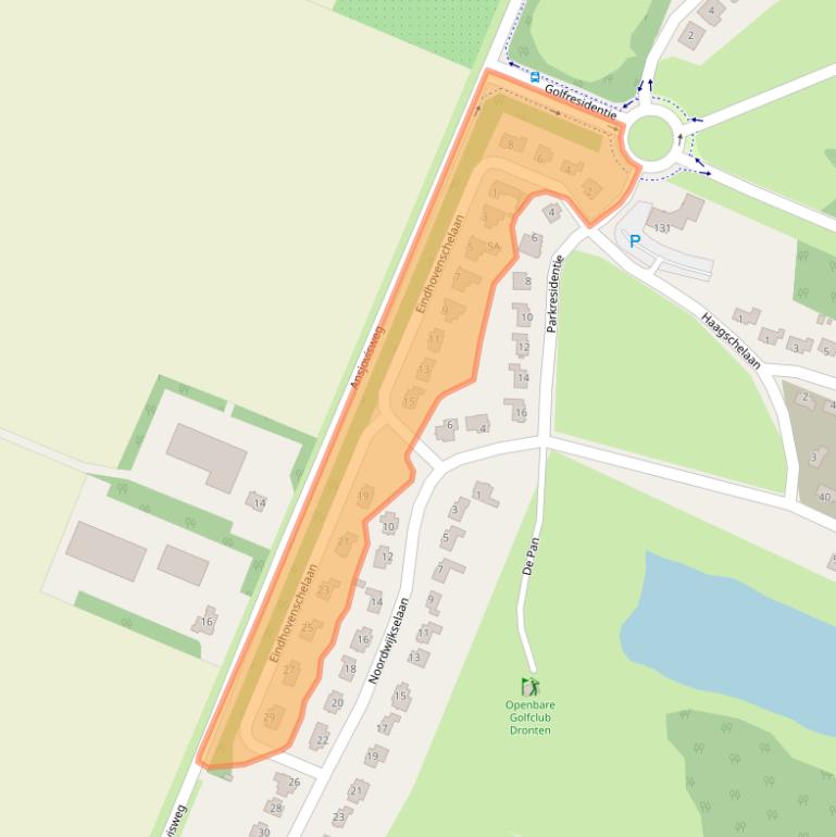 Kaart van postcodegebied 8252LJ.