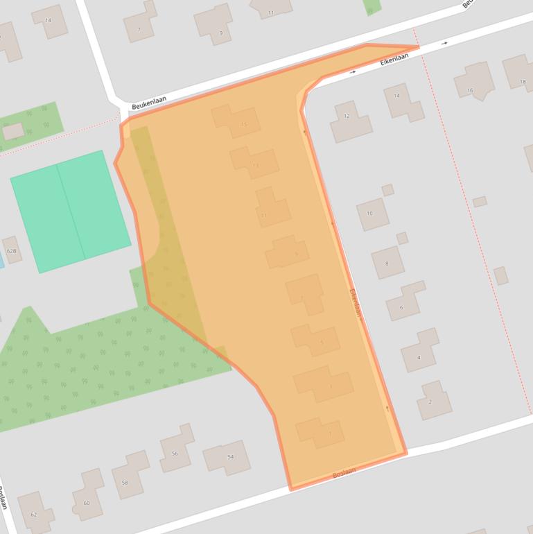 Kaart van postcodegebied 8253AL.