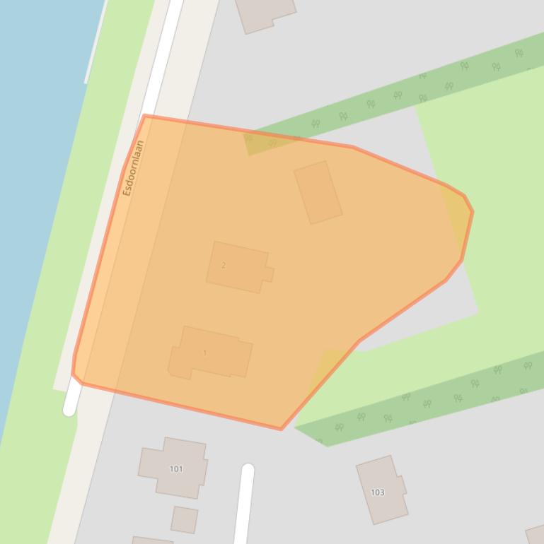 Kaart van postcodegebied 8253AN.