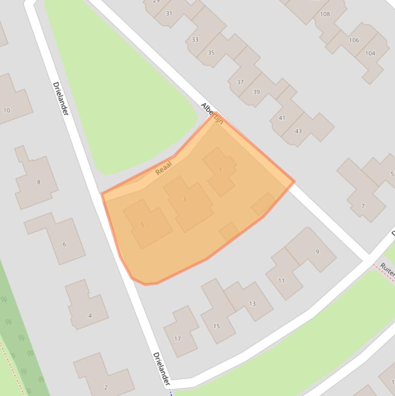 Kaart van postcodegebied 8253BE.