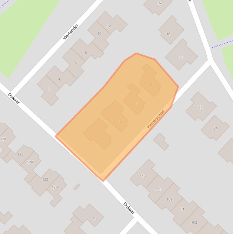 Kaart van postcodegebied 8253BH.