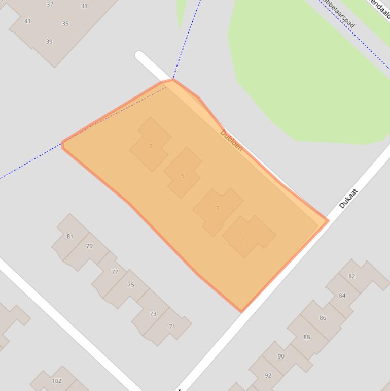 Kaart van postcodegebied 8253BK.