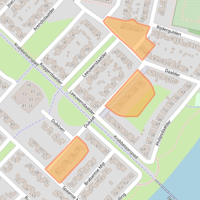 Kaart van postcodegebied 8253BR.