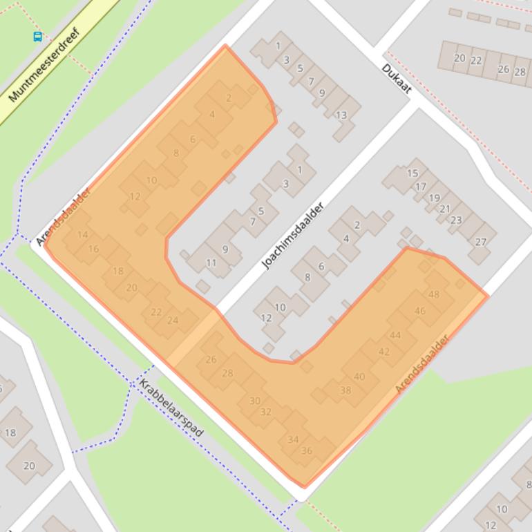 Kaart van postcodegebied 8253BT.