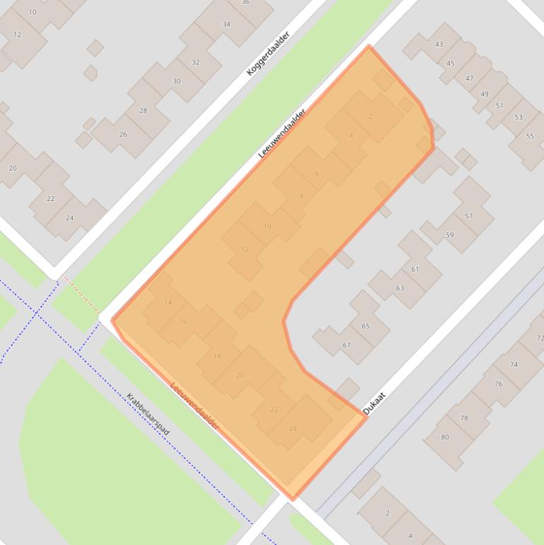 Kaart van postcodegebied 8253BX.