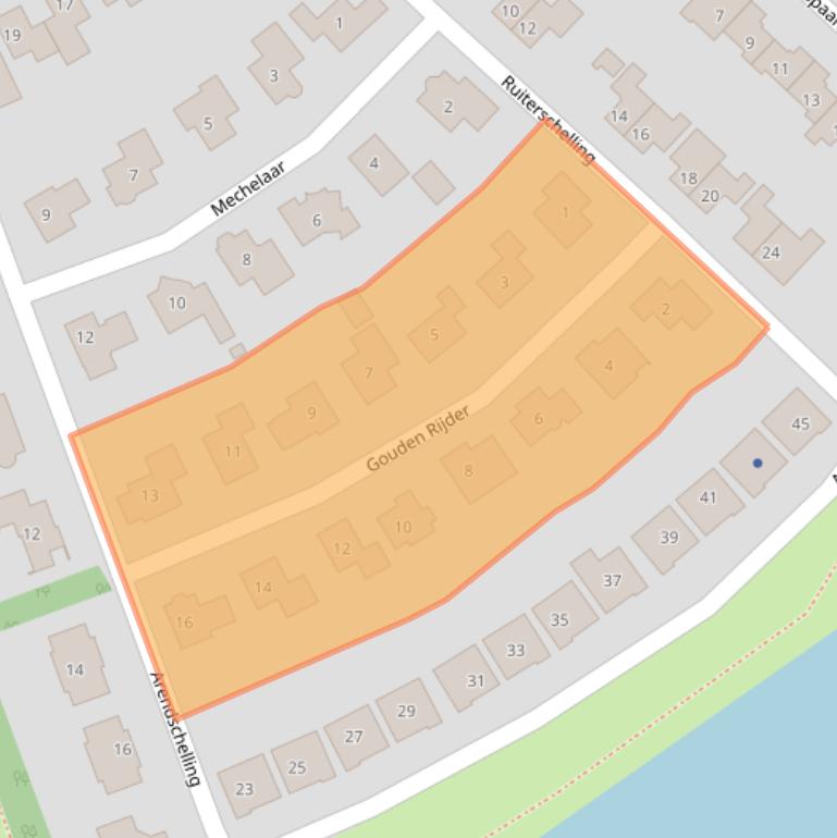 Kaart van postcodegebied 8253CH.