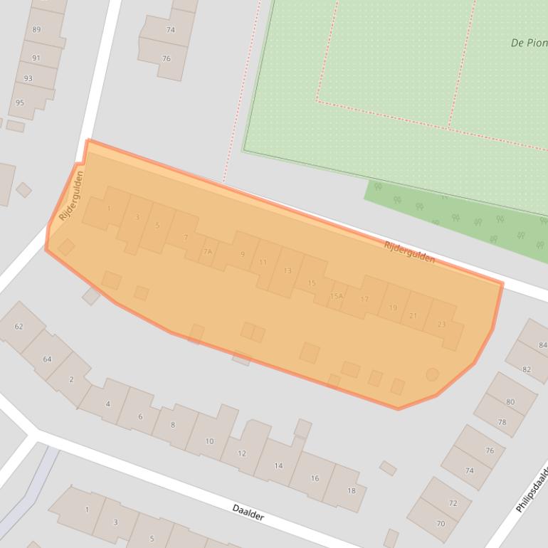 Kaart van postcodegebied 8253CP.