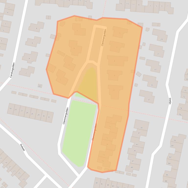 Kaart van postcodegebied 8253DG.