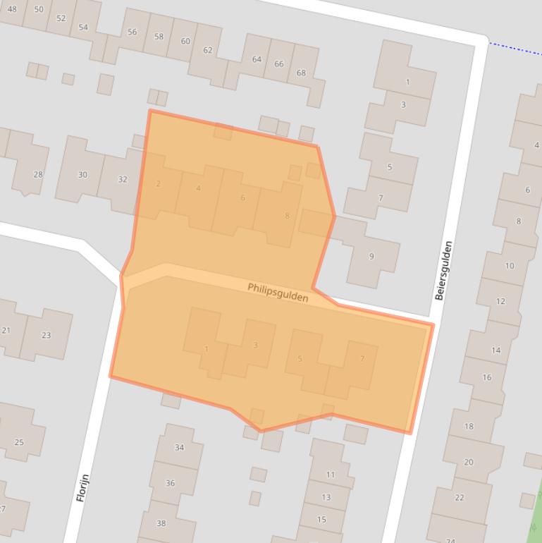 Kaart van postcodegebied 8253DK.