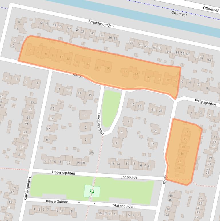 Kaart van postcodegebied 8253DM.