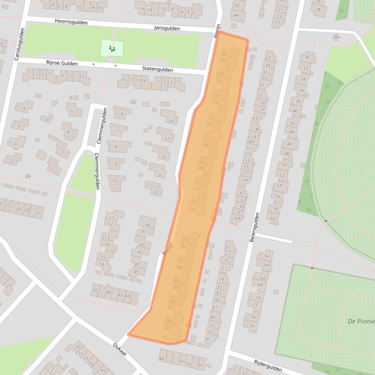 Kaart van postcodegebied 8253DN.