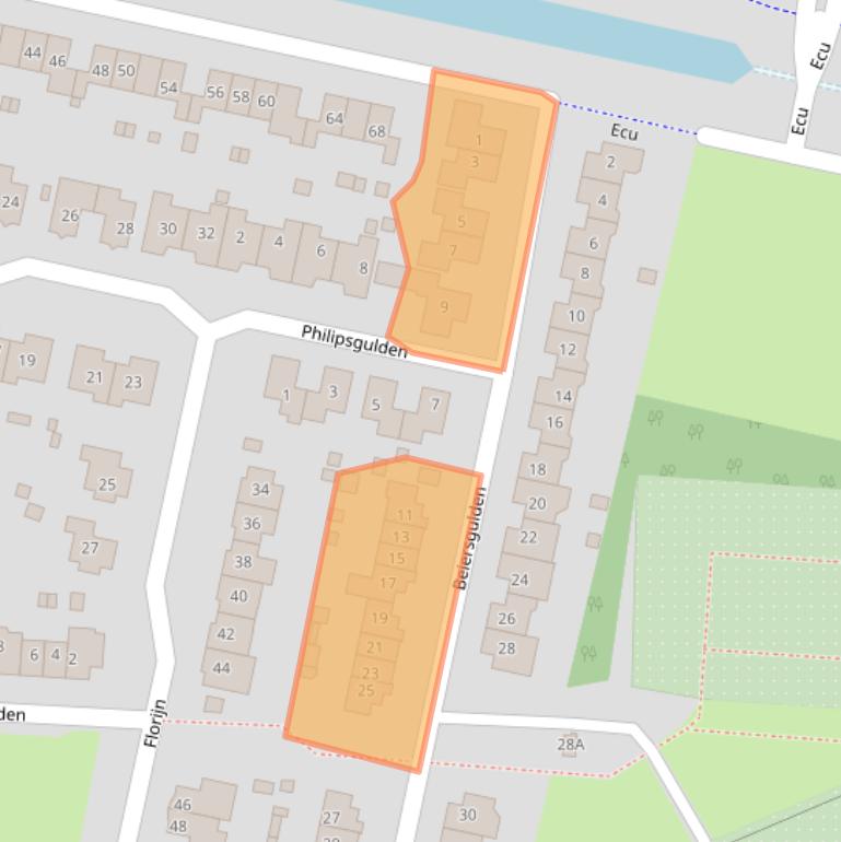 Kaart van postcodegebied 8253DP.