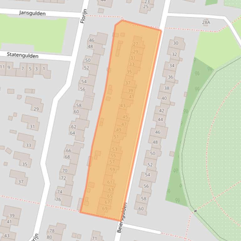 Kaart van postcodegebied 8253DR.