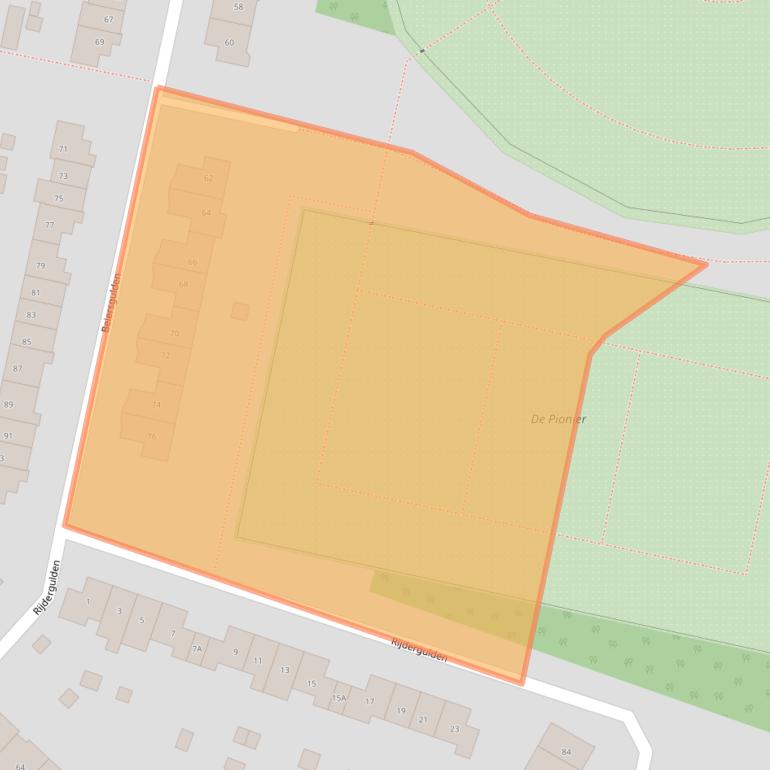 Kaart van postcodegebied 8253DW.