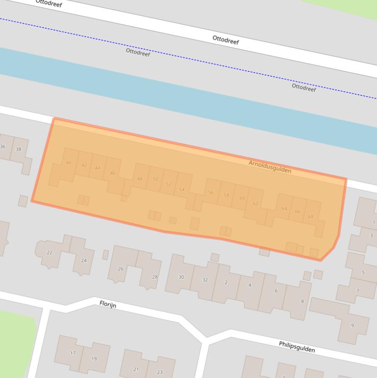 Kaart van postcodegebied 8253DZ.