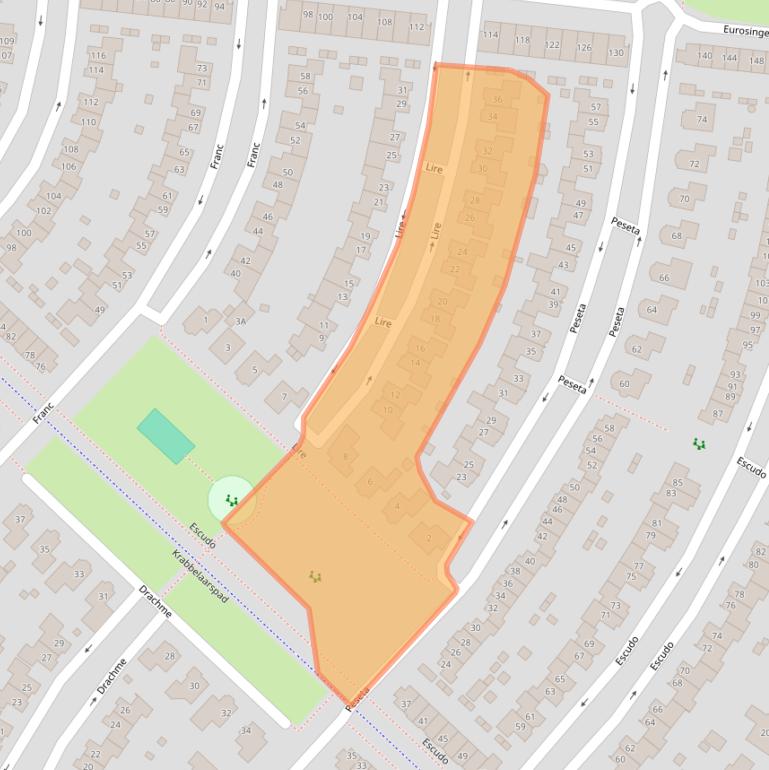 Kaart van postcodegebied 8253EP.