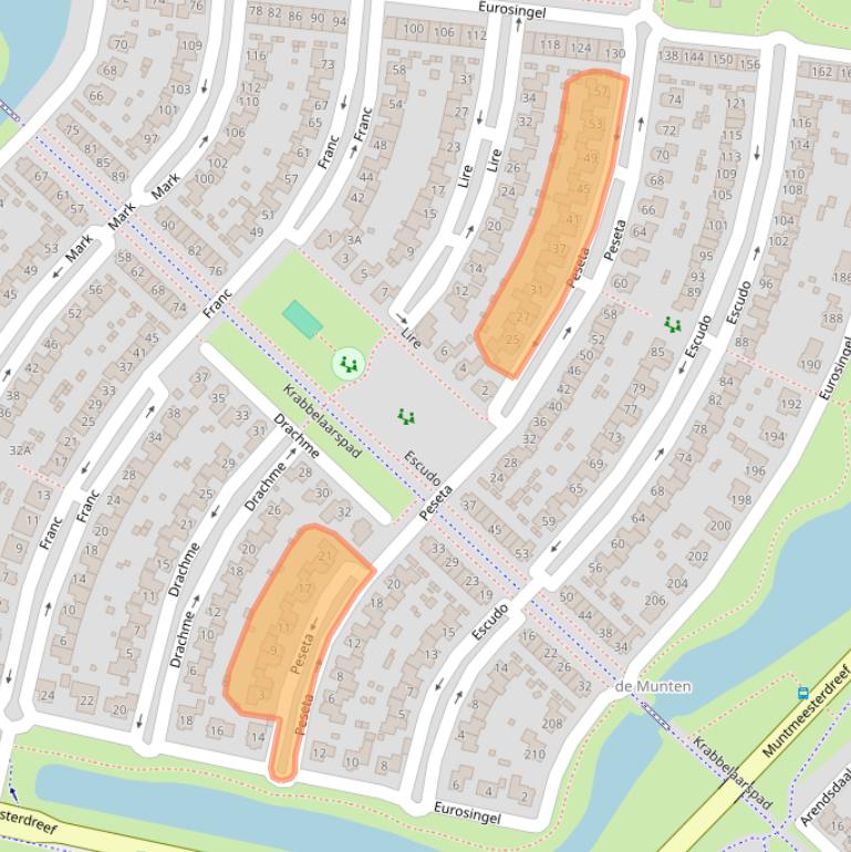 Kaart van postcodegebied 8253ER.