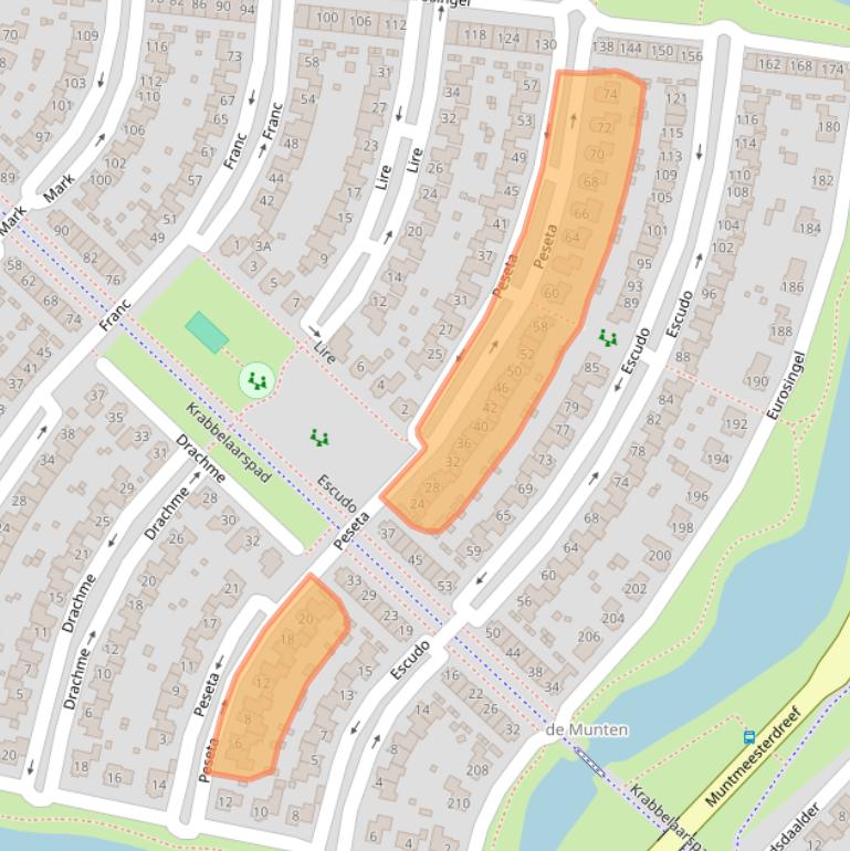 Kaart van postcodegebied 8253ES.