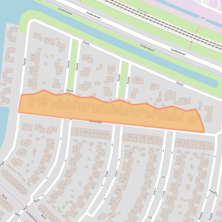 Kaart van postcodegebied 8253GA.