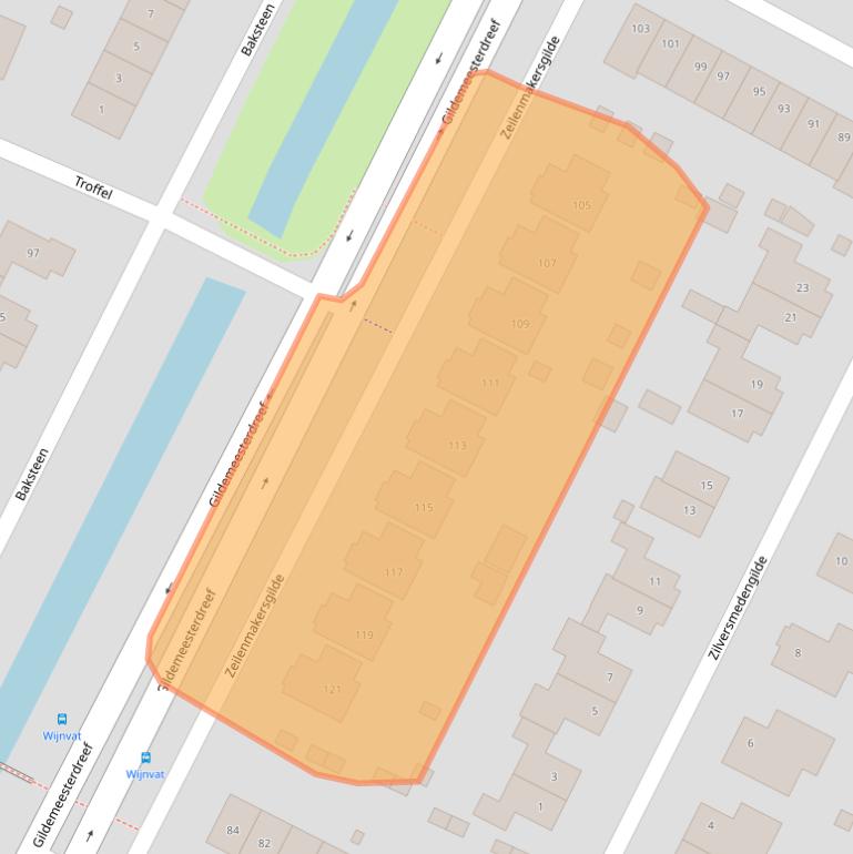 Kaart van postcodegebied 8253GS.