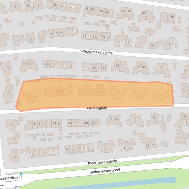 Kaart van postcodegebied 8253HE.