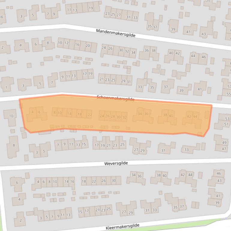 Kaart van postcodegebied 8253HJ.