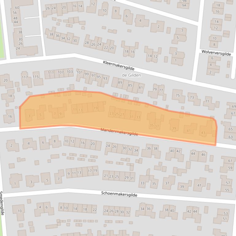 Kaart van postcodegebied 8253HK.