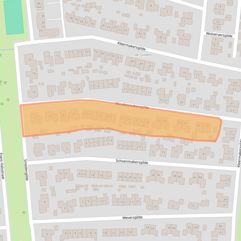 Kaart van postcodegebied 8253HL.