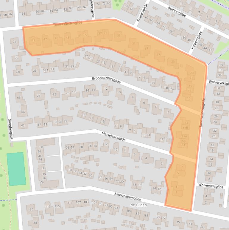 Kaart van postcodegebied 8253HP.