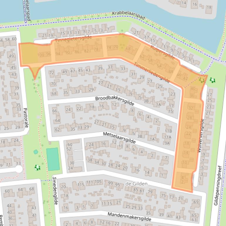 Kaart van postcodegebied 8253HR.