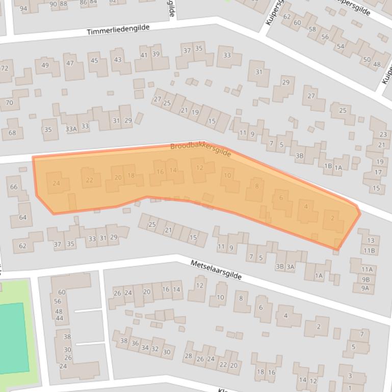Kaart van postcodegebied 8253HT.