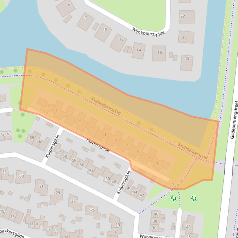 Kaart van postcodegebied 8253HX.