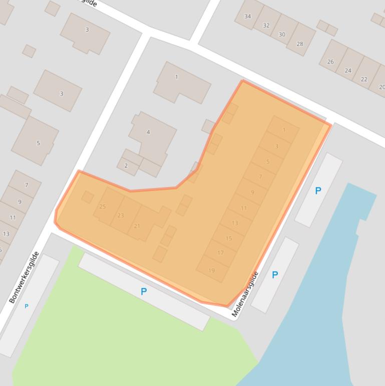 Kaart van postcodegebied 8253JA.