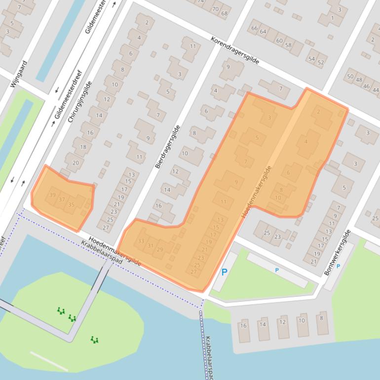 Kaart van postcodegebied 8253JC.