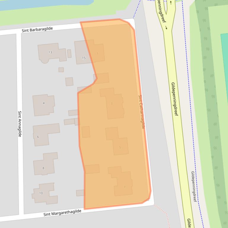 Kaart van postcodegebied 8253KA.