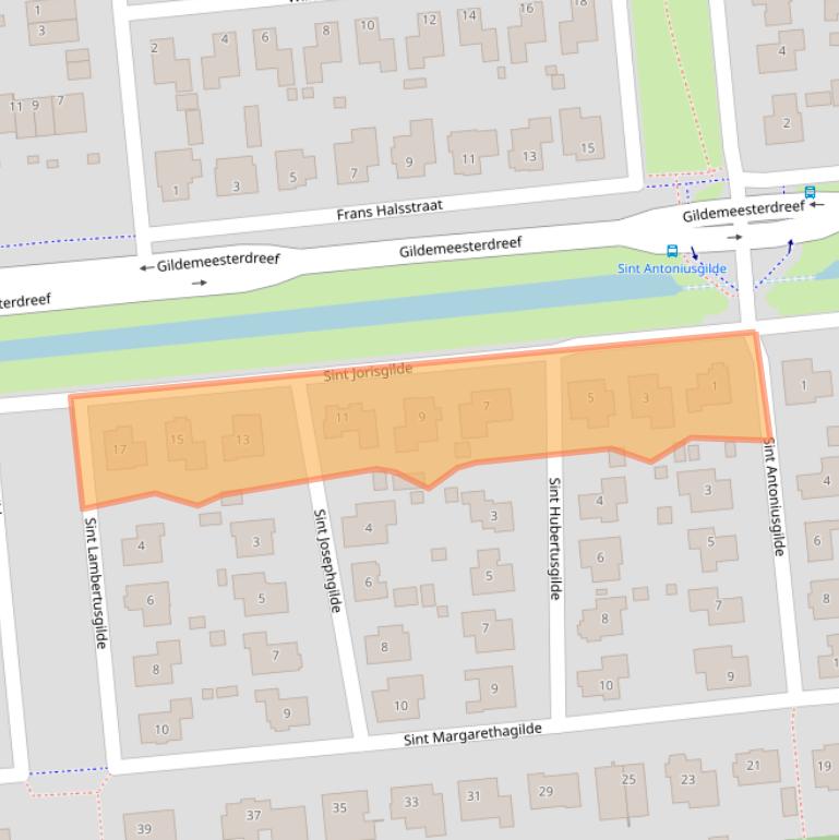 Kaart van postcodegebied 8253KL.