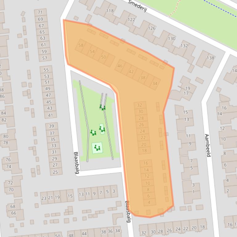 Kaart van postcodegebied 8253LX.