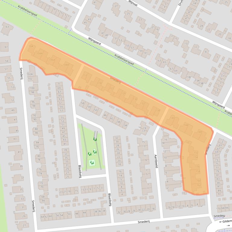 Kaart van postcodegebied 8253MA.